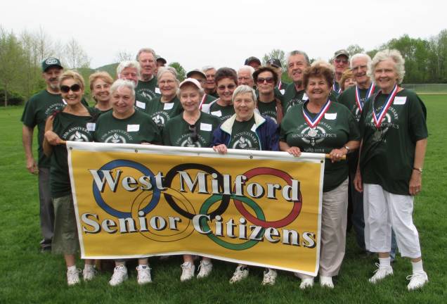 The West Milford Senior Olympic team came in second in the Tri-County Senior Olympics on May 21 in Sparta.