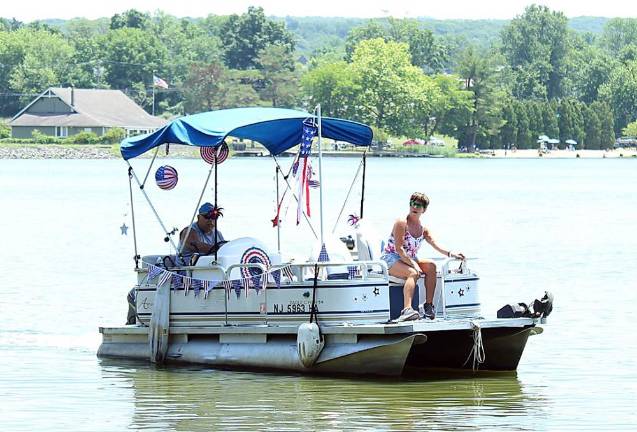 West Milford. First boat parade at Pinecliff Lake