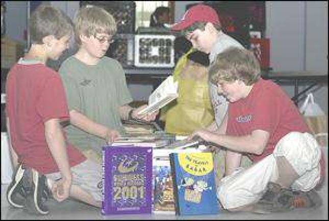Library ready for fall used book sale