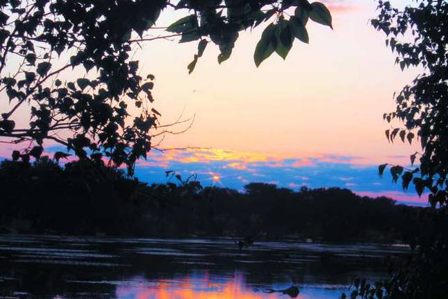 A beautiful sunset on Upper greenwood Lake