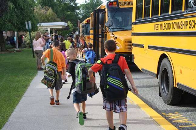 New back packs and sneakers, cool haircuts and they're ready for school.