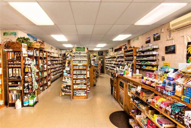 The health and nutrition store offers a variety of products for customers.