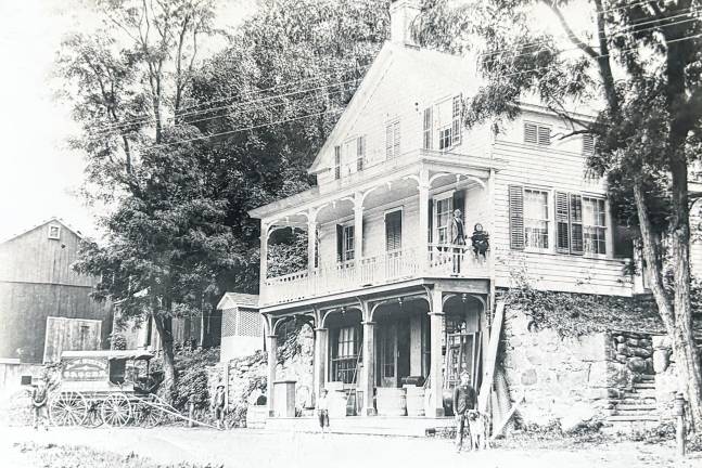 The Smith Mills building on Hamburg Turnpike near the intersection of Route 23 is seen when Daniel Smith operated a store there decades ago. The building is now privately owned. (Photo provided)