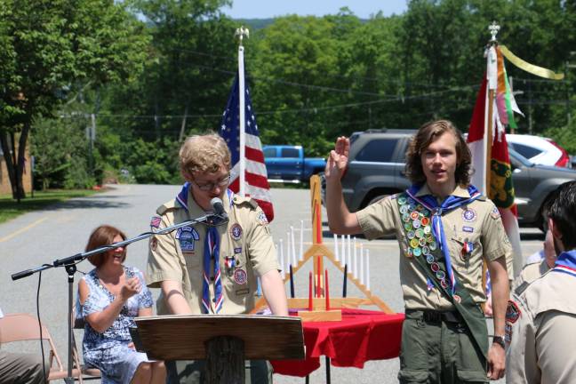 Alex Kerssen and his brother, Patrick, who became an Eagle Scout in 2014.