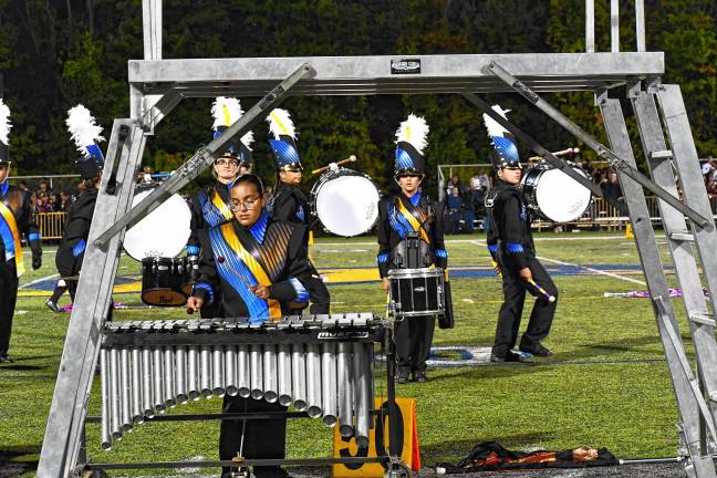 The Jefferson Township High School Golden Falcons Marching Band performs during its 16th annual marching band competition Saturday, Sept. 20 in Oak Ridge. (Photos by Maria Kovic)