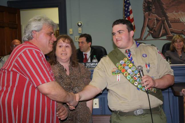 Township honors Kenny Foote for achieving Eagle Scout rank