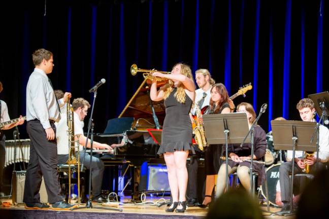 Lenape Valley Regional High School Jazz Band. (Photo by Sammie Finch)