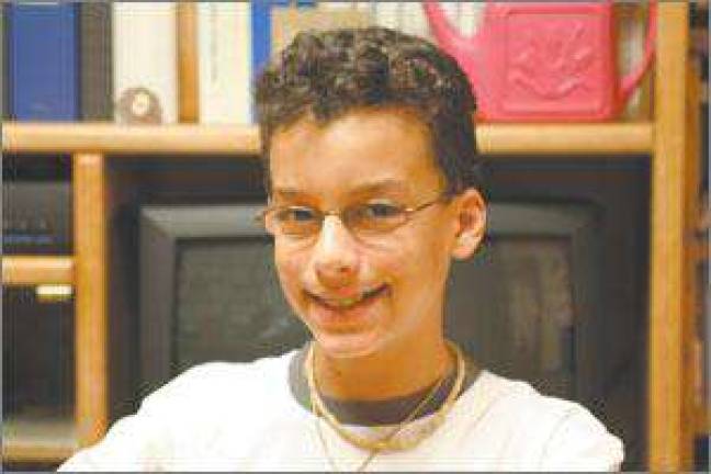 Fifth grade Westbrook student sharing smiles across the globe