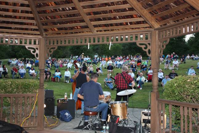 A hill full of music fans enjoy "Barry Ryan's Rockabilly X" tunes. Photo by Ginny Raue