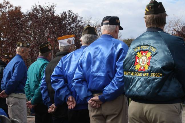 Most of the veterans present served during the Vietnam War. Just two from World War II were present.