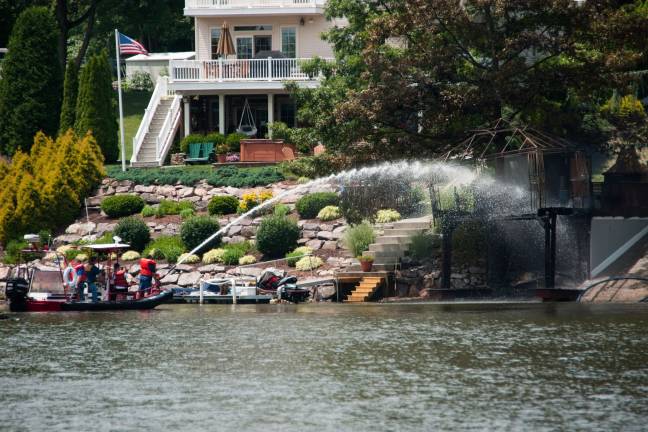 Boat house on Lakeside Drive destroyed by fire