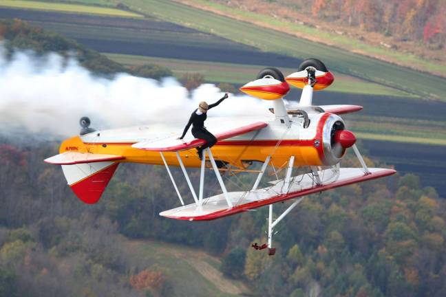 Photos from greenwoodlakeairshow.com Jane Wicker will do her awe-inspiring display at the air show both days, Aug. 18 and 19.