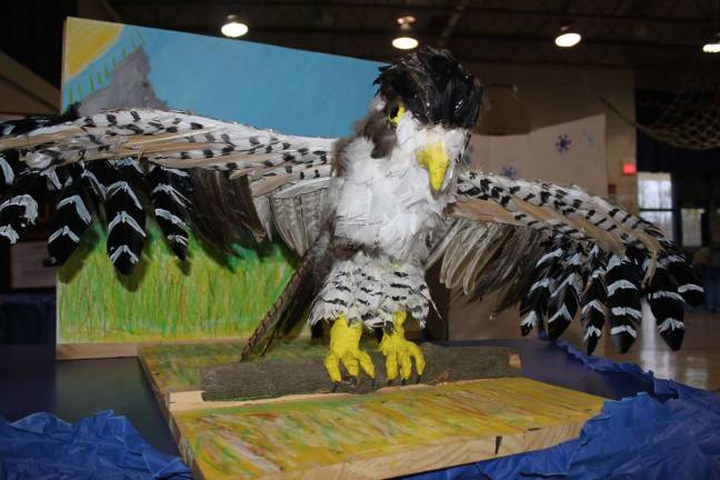 Sophie Pilaar's Falcon-complete with movable wings.