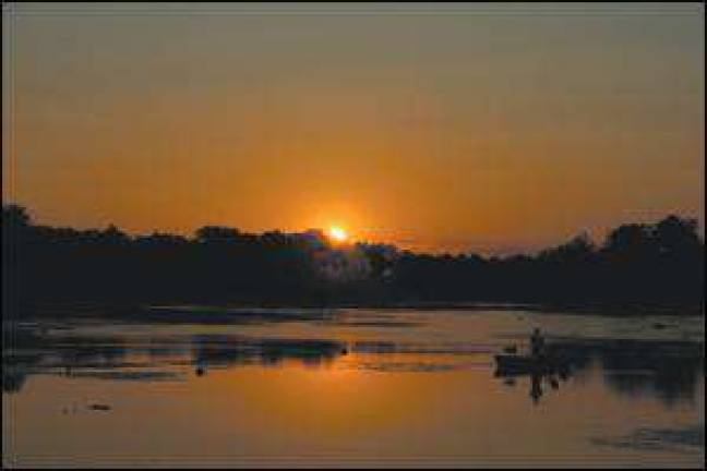 Setting sun