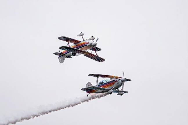 The NextGen Eagles perform in classic biplanes June 15 at Greenwood Lake Airport in West Milford. The team was making its New Jersey Airshow debut. (File photos by TJ Nolan)