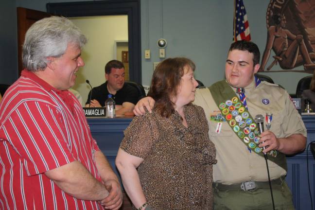 Township honors Kenny Foote for achieving Eagle Scout rank