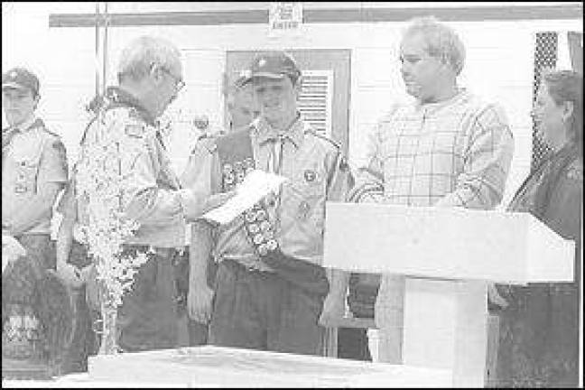 Chris Card honored with Eagle Scout award