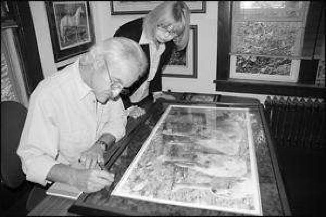 Renowned artist visits Vernon