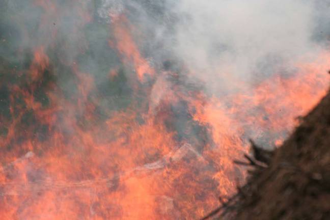 Labor Day fire at recycle center