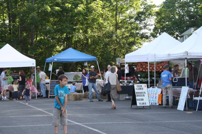 It was a perfect day for shopping Wednesday as over 500 shoppers came to the opening day of the West Milford Farmer's Market.