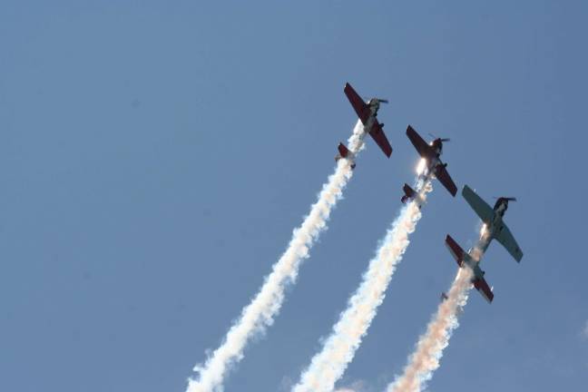 Photo by Don Webb The annual Greenwood Lake Airshow was a hit. Beautiful weather, terrific entertainment and spectacular flying fetes made this event a true crowd pleaser.