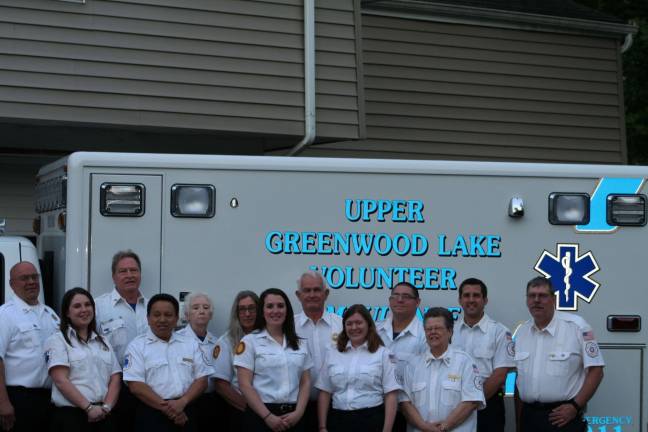 Today's UGL Volunteer Ambulance Corp includes Cliff West, Kaitlin Reich, Joe Siciliano, Fabian Atocha, Ellen Coyne, Jean Kelly, Meaghan Harrison, Ted Hajek, Claudia West, Mike Russo, Sue Weiss, Steve Heerema and Tim Fedyshyn.