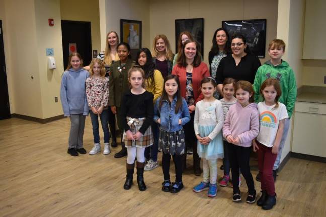 Student artists and art teachers attended a reception Saturday, March 25 at the Township library.