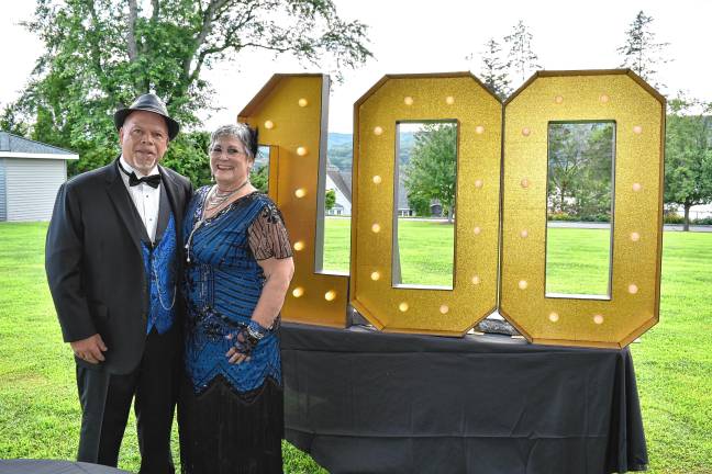 Awosting president Sean Rice with his wife, Kathy, at the 100th anniversary gala Saturday, July 19. (Photos by Rich Adamonis)