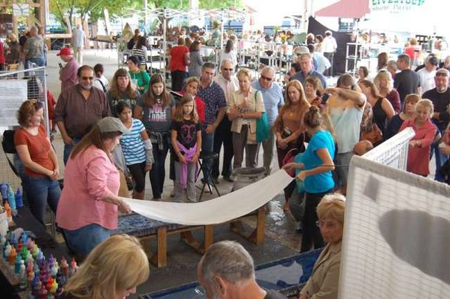Silk Scarf demonstration.