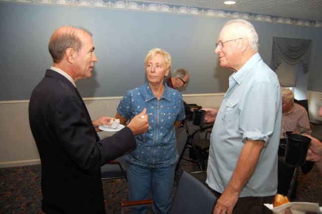 A visit from the Congressman