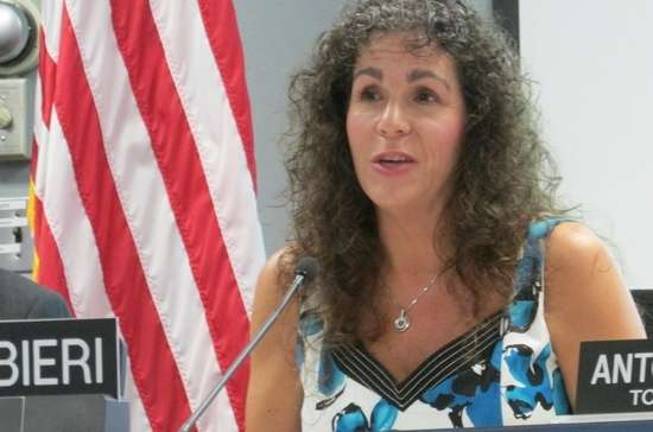 File Photo Mayor Bieri gives her last council address to the West Milford governing bodyon August 15.