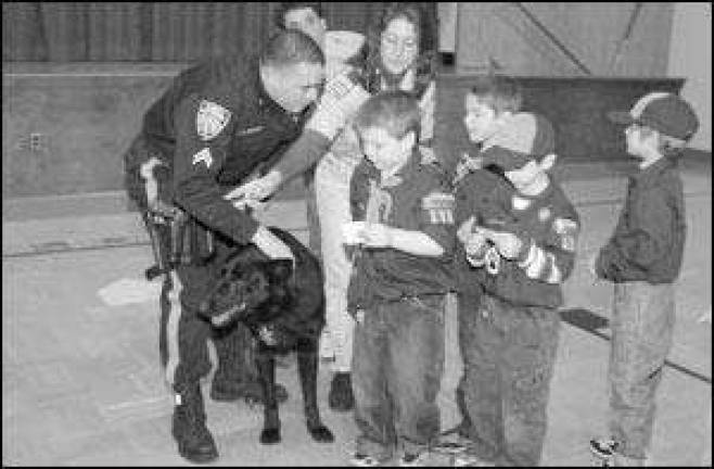 Cub scouts go to the dogs