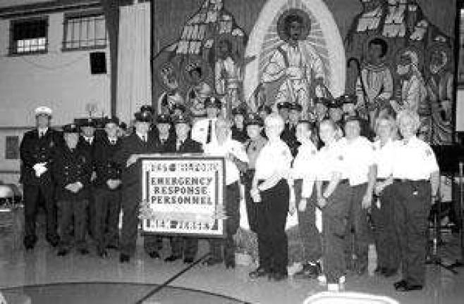 Local emergency personnel honored at St. Joseph's Church