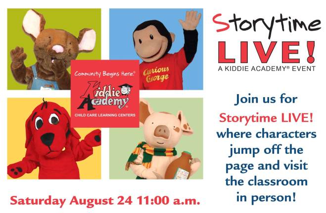 Kiddie Academy hosting Storytime LIVE!