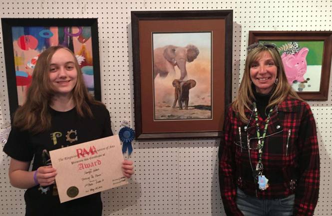 Young artist takes first place