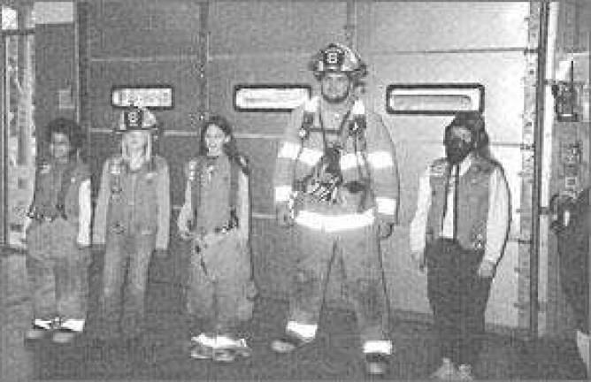 Girl Scouts visit firehouse