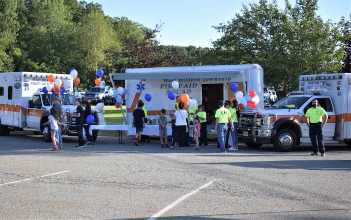 Members of the West Milford First Aid Squad showed off the ambulances.