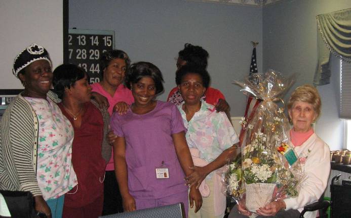 Private nurses aides from Griswold Agency donated $100 to the event.