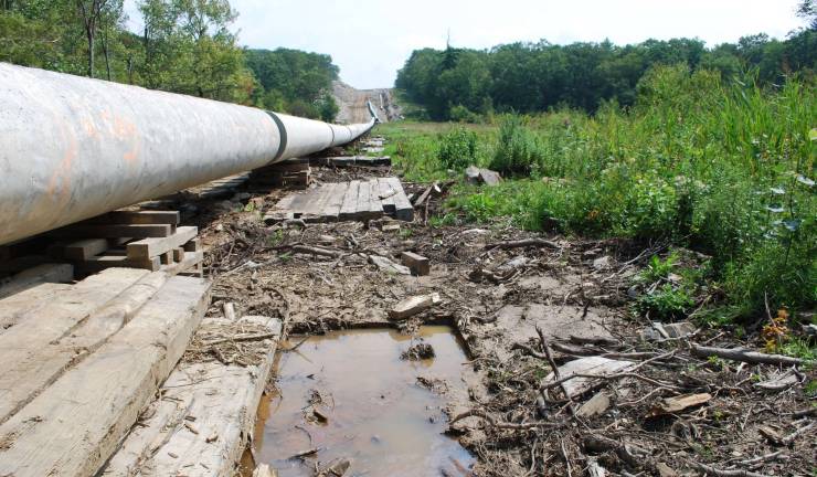 A stretch of the 300 Line Upgrade Project built by Tennessee Gas Pipeline Co. (Image courtesy of Northjersey Pipeline Walkers)