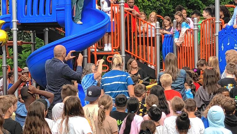 Playground equipment arrives