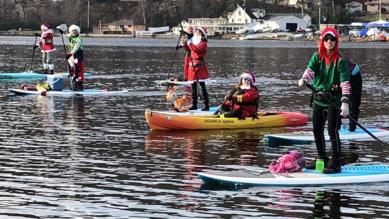 The 10th annual Santapalooza, organized by Jersey Paddle Boards, was Saturday, Dec. 2 on Greenwood Lake.