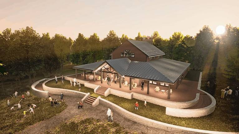 A rendering of the planned 4,400-square-foot Constable Lodge.