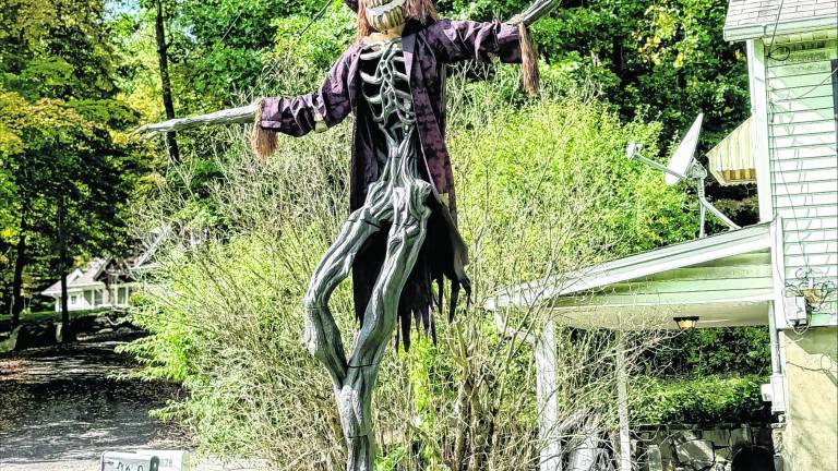 Halloween decorations are starting to be seen in West Milford.