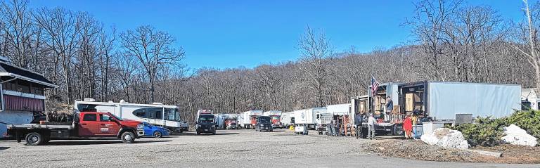 West Milford. Film crew in town