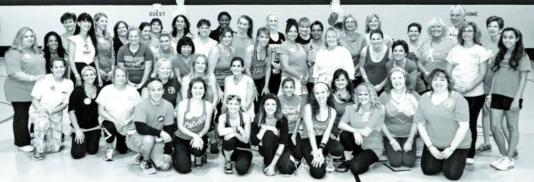 West Milford Fitness sponsored Zumba for the Cure at the West Milford PAL last month. The group donated $1,500 to Susan G. Komen for the Cure.