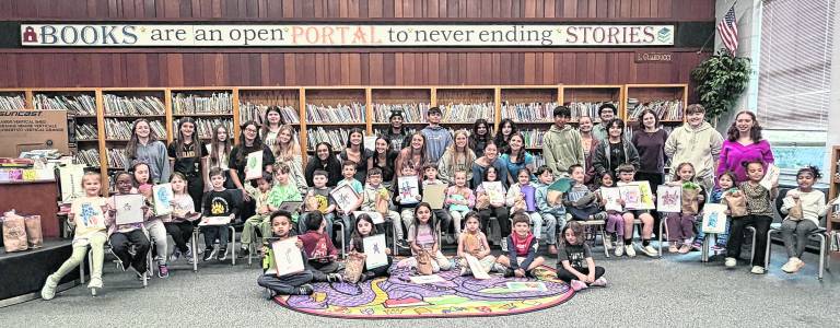 Students collaborate on ‘Monster Buddies’ art project