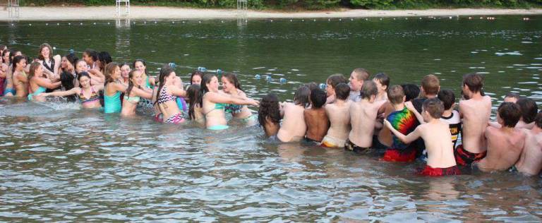 Fun on the beach at Bubbling Springs