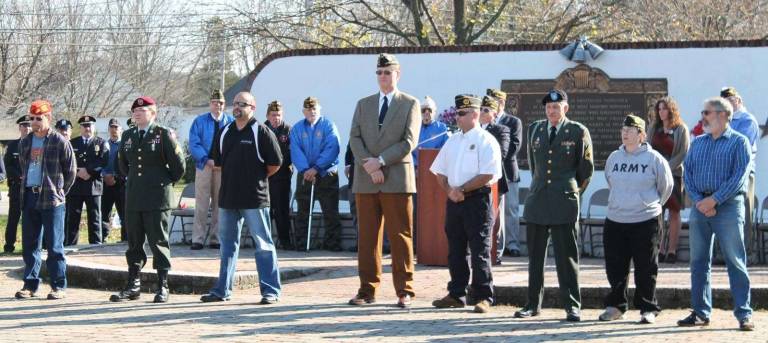Veterans stood tall while being honored by their township.