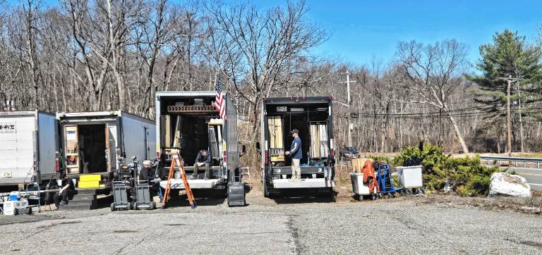 West Milford. Film crew in town
