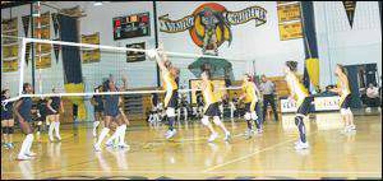 Lady Vikings spike West Orange